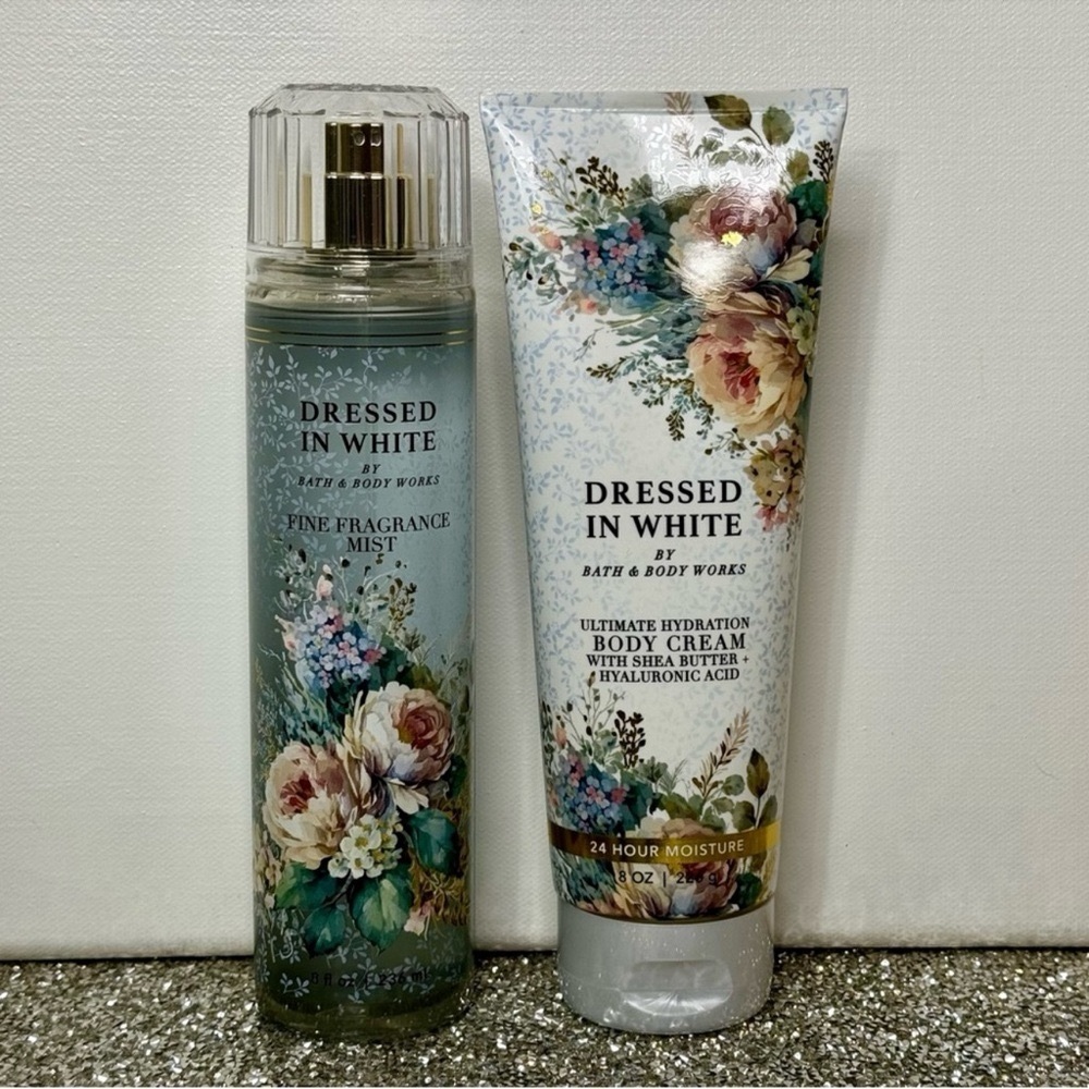 Bath and Body Works Dressed in White Wedding Gift Set Body Care NWT - Picture 2 of 4